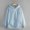Sky Blue, variant on Whlbf Sweatshirts For Women Fashion Women Casual Winter Solid Long Sleeve Button Pocket Hooded Sweatshirt