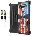 thumbnail image 1 of Value Pack ! for LG Stylo 6 Magnetic Card Slot Belt Clip Phone Case 360° Cover Kickstand Holster Hybrid Shock Bumper with Tempered Glass, 1 of 4