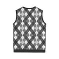 thumbnail image 4 of Mens Vintage Vest V-Neck Sleeveless Knitted Pullover Top Casual Sports Casual Business Vests, 4 of 5
