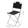 thumbnail image 2 of Silla de camping portátil para exteriores, multifuncional, con respaldo, plegable, taburete de pesca para viajes al aire libre, picnic, senderismo y pesca., 2 of 11