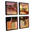 thumbnail image 2 of ArtWall Allan Friedlander "Chop Liver" 4-Piece Floater Framed Canvas Square Set, 2 of 2