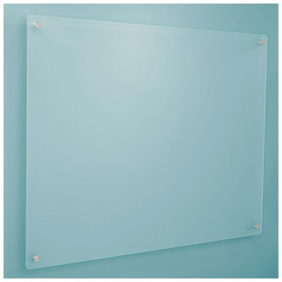 Global Industrial 48"W x 36"H Frosted Glass Dry Erase Board with Markers and Eraser
