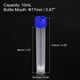 thumbnail image 2 of Uxcell Tubos de Ensayo de Plástico de 10 ml, Paquete de 40 Contenedores de Tubo de Ensayo Congelado con Tapa de Tornillo, Azul Claro, 2 of 6