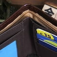 thumbnail image 7 of Opvise Men Faux Leather ID Card Holder Zipper Pocket Money Clip Business Bifold Wallet, 7 of 7
