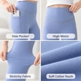 thumbnail image 7 of CALLINOX Girls Leggings High Waist Stretch Athletic Yoga Pants With Pockets For Kids 4T-16, 7 of 7