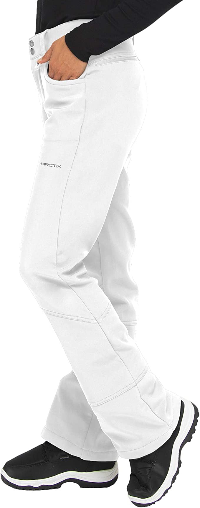Arctix Women's Sarah Fleece-Lined Softshell Pants, White, X-Small