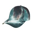 thumbnail image 1 of Fotbe Surfing Shark Gorro Clásico de Béisbol, Gorra Ajustable con Broche Snapback, Gorro de Exterior de Algodón Suave, 1 of 6