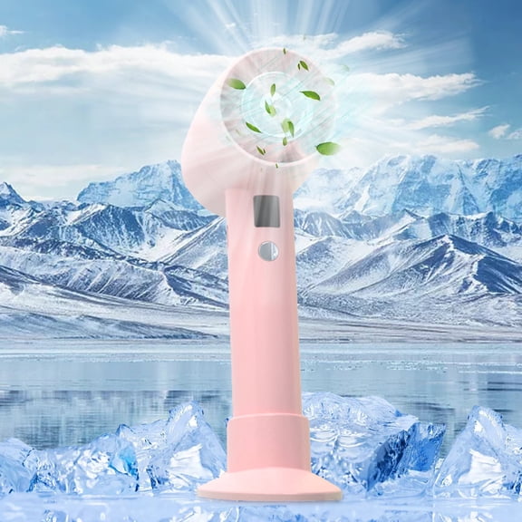 Newxiaaa Small Vertical Personal Standing Floor Fan Cooling Neck Fan 3 Speeds Portable Neck Fans That Blow Cold Air Mini Portable Turbo Digital Display Small Fan for Living Room (White)