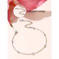 thumbnail image 5 of Silvora Beaded Chain Anklet for Women Stainless Steel Ankle Bracelet Dainty Adjustable Foot Chain Waterproof Summer Beach Jewelry Gifts for Daughter Birthday Mothers Day Christmas, 5 of 6