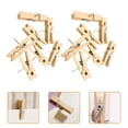 thumbnail image 3 of MLINS 20 Pcs Poster Board Bulletin Wooden Push Pin Cork Board Clips 3.5X1.8CM, 3 of 8