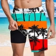thumbnail image 5 of Thousandth Swim Shorts for Men Casual Stretch Quick Dry Beach Board Shorts with Pockets Trendy Elastic Waist Drawstring Summer Vacation Swim Trunks, 5 of 8