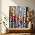thumbnail image 6 of Abstract Birch Tree Impasto Oil Painting, Handmade Decor for Living Room, Bedroom, Office, Entryway, 6 of 8