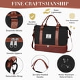 thumbnail image 5 of Gynky Travel Duffle Bag Set 2 Pack Weekender Bags for Women with Shoe Compartment Carry On Overnight Gym Duffel Bags with Wet Pocket Hospital Bags for Labor and Delivery, 5 of 8