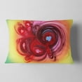thumbnail image 2 of Designart Waves Around the Hearts - Abstract Throw Pillow - 12x20, 2 of 5