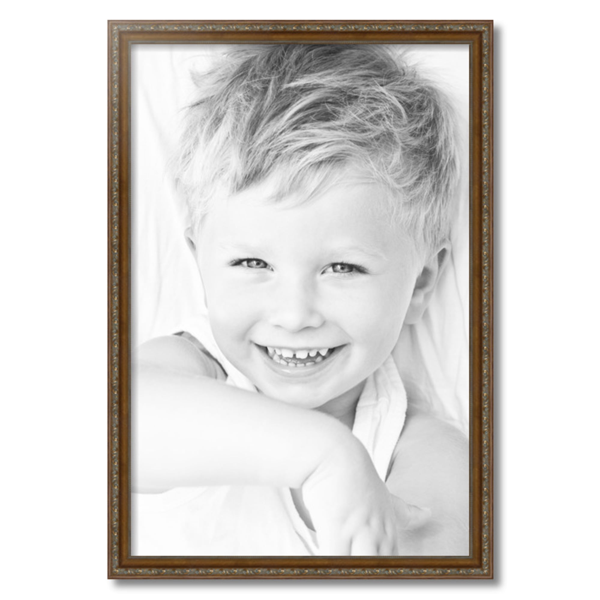 ArtToFrames 20" x 30" Dark Gold Picture Frame, 20x30 inch Gold Wood Poster Frame (WOM-4553), 1 Pack