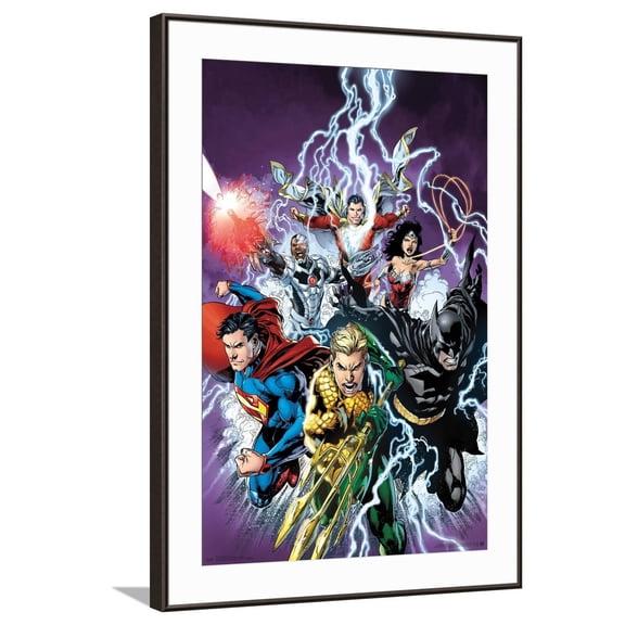 DC Comics Justice League - Bolts Canvas Wall Poster, 22.375" x 34"