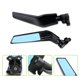thumbnail image 3 of PACEWALKER Espejo retrovisor de aluminio ajustable para motocicleta compatible con KAWASAKI Ninja 400 650 ZX10R ZX6R ZX-636 Honda Suzuki 2018-2022 (lente antideslumbrante), 3 of 5