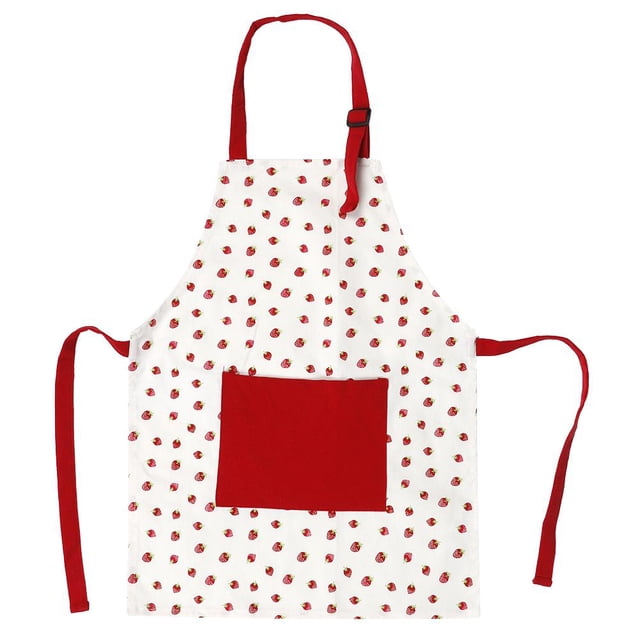 Niños Niños Cocinar Hornear Pintura Delantal Chefs Cocina Fresa Roja NikouMX Muebles