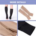 thumbnail image 3 of 2 Pairs Open Toe Zipper Medical Sport Copper Compression Socks With Anti-slip Silicone for Women & Men Circulation 15-20 mmhg is Best Support for Athletic Running Cycling, Nursing, Travel, 3 of 6