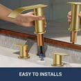 thumbnail image 5 of WB-03107G Widespread 2-handle Bathroom Faucet with Drain Assembly, 5 of 11