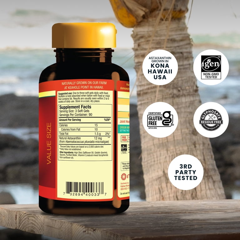 Nutrex Hawaii, BioAstin Hawaiian Astaxanthin, 4mg, 270 Softgels