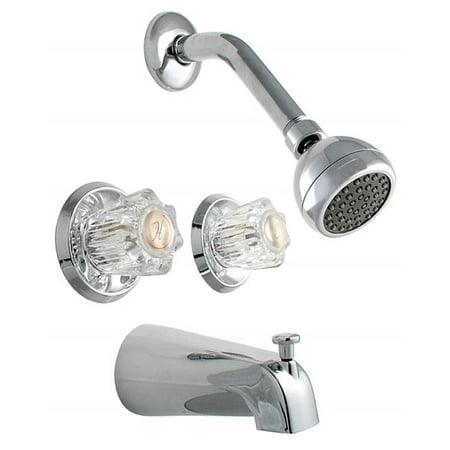 Ldr 013 8700cp Chrome 2 Handle Tub Shower Faucet Set Walmart