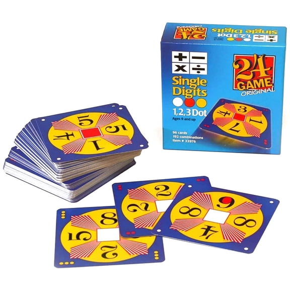 24 Game Cards Single Digits