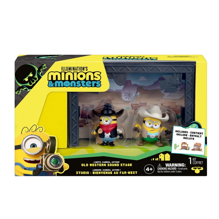 Minions & Monsters Old Western Sound Stage, Includes 2 Cast & Crew