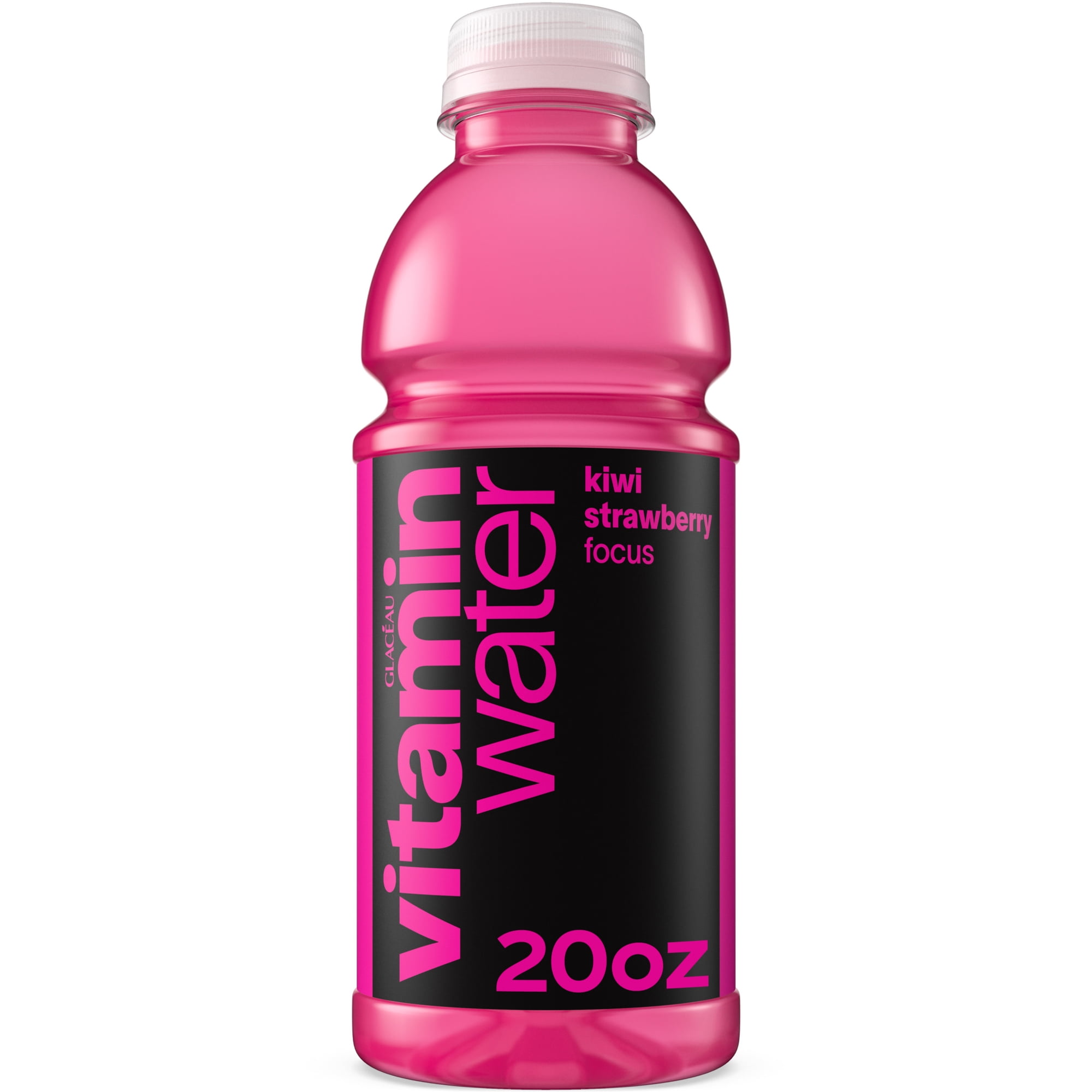 vitaminwater Focus Kiwi Strawberry Flavored Water Beverage, 20 fl oz Bottle