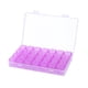 thumbnail image 1 of Caja de almacenamiento de plástico con 28 ranuras, vitrina de joyería con diamantes de imitación para decoración de uñas (púrpura Tmvgtek Oficina Multiescena Multifunción, 1 of 6