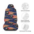 thumbnail image 4 of Wukai Bowling Ball And Flame Full Set Car Seat Covers with Soft Padding Universal Auto Front Seats Protector and Cushion Mat, 4 of 5