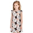 thumbnail image 1 of Fotbe Pigs Vestido de Dormir para Niñas de 3 a 10 Años, Mangas Cortas, Estilo Princesa, Pijama Camisón con Mangas Voladas-Medium, 1 of 6