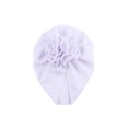 thumbnail image 2 of Wangsaura Infant Flower Hedging Cap Wild Baby Sun Flower Pleated Turban Hat, 2 of 3