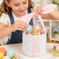 thumbnail image 5 of Easter Rabbit Containing And Egg Rabbit Canvas Tote For Easter Egg Candy Storage, 5 of 5