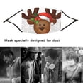 thumbnail image 4 of relayinert Christmas Themed Dust Mask Printing Dustproof Polyester Face Mask with Elastic Earband and Filter Type 2, 4 of 8