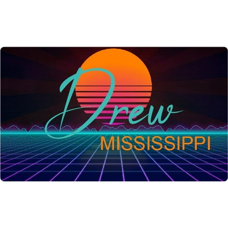

Shaw Mississippi 4 X 2.25-Inch Fridge Magnet Retro Neon Design