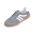 thumbnail image 3 of Women’s Retro Casual Sneakers with Gum Sole, Lightweight Walking Shoes, Soft Cushion Support, Lace-Up Everyday Trainers, 3 of 6