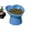 Blue, variant on Rdausd Elevated Dog Cat Bowl with Angled Rim, Non-Slip Raised Pet Feeder for Neck Support, Tilted Food Water Dish for Small Medium Cats Dogs Puppies, Durable Plastic Bowl