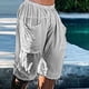 thumbnail image 1 of Pantalones largos de lino y algodón para hombre, pantalones de yoga informales, pantalones casuales de vacaciones, pantalones para hombre, 1 of 8