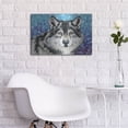 thumbnail image 5 of Luxe Metal Art 'Grey Wolf II' by Carolee Vitaletti, Metal Wall Art, 24" x 16", 5 of 8