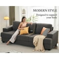 thumbnail image 5 of VANACC Sofa, 3 Piece Set Modern Couch with Deep Seats, Comfy Sofa for Living Room, Grey BouclÃ©, 5 of 5