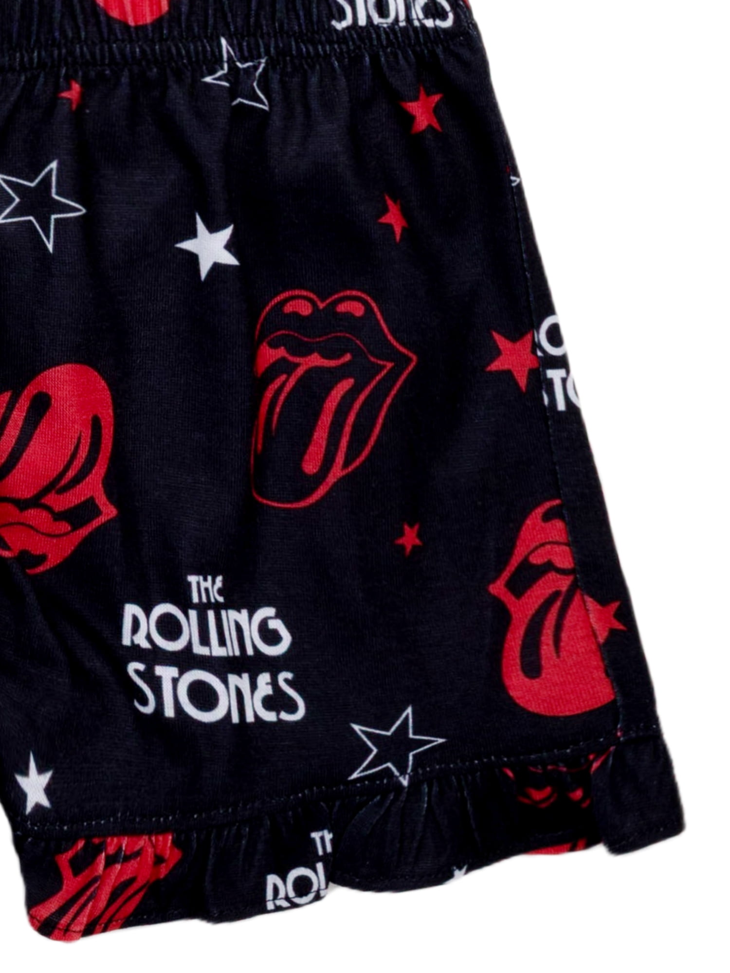 The Rolling Stone Tween 2- Piece Short Sleeve Top and Shorts Pajama Set with Spa Headband, Sizes 4-12