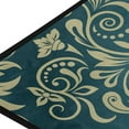 thumbnail image 2 of Area Rugs Carpet for Bedroom Floor Kitchen Rugs Euro Sham Navy Paisley Floral India Door mat Bedside Runner Rug Living Room Washable Non Slip 39×20in, 2 of 7