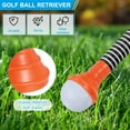 thumbnail image 3 of Uxcell Golf Ball Retriever Grabber Golf Ball Suction Cup Grabber Rubber Putter Grip Picker Orange, 3 of 7