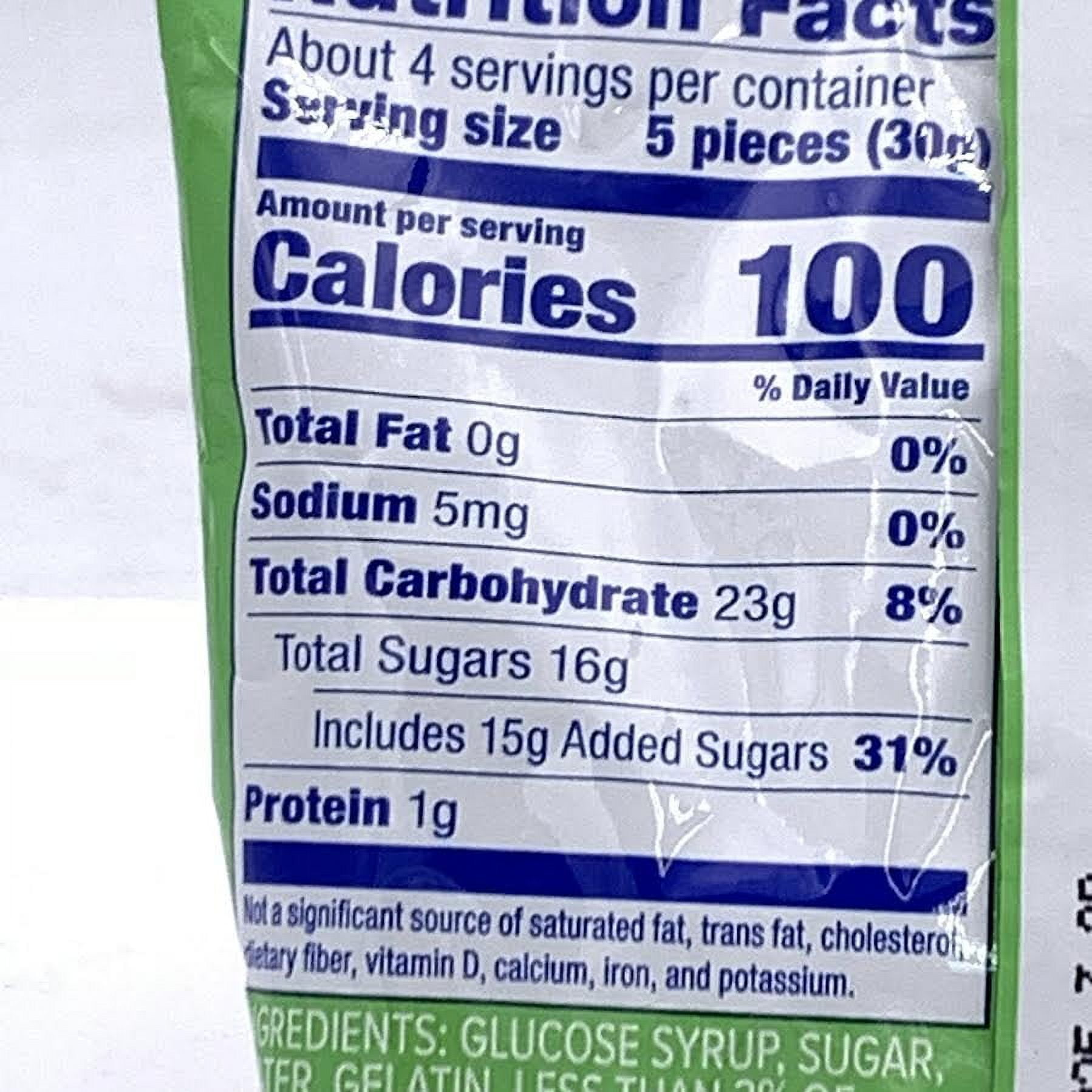 (5 pack) HI-CHEW Gummies Sour Mix - Green Apple, Pineapple, Watermelon - Soft & Chewy Fruity Candy 4.23 oz Bag