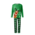 thumbnail image 4 of KOMOO Christmas Pajamas for Family Xmas Elk Print Matching Christmas Family Pajamas Sets Sleepwear, 4 of 10