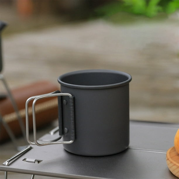 Taza de agua para acampar al aire libre Taza de camping portátil de acero inoxidable