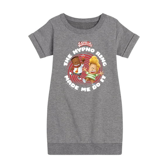 Captain Underpants - The Hypno Ring - Toddler & Youth Girls Fleece Dress