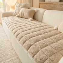 Thickened Plush Sofa Cushion, Non-Slip Winter Seat Cushion, Soft and Durable Sofa Pad for Home, Living Room, and Office Use, Adds Comfort and Style to Any Sofa