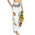 thumbnail image 6 of Salouo Happy Fall Print Women's Pajama Pants Casual Loose Sweatpants PJs Flowy Pants Drawstring Palazzo for Women Wide Leg Pants Lounge Pajama -X-Large, 6 of 8